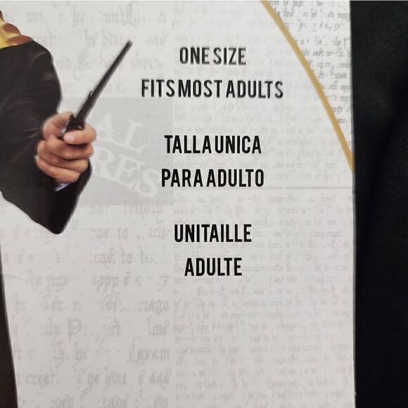 New Harry Potter Adult Unisex Hogwarts Halloween Costume Hooded Robe, One Size - Picture 6 of 6